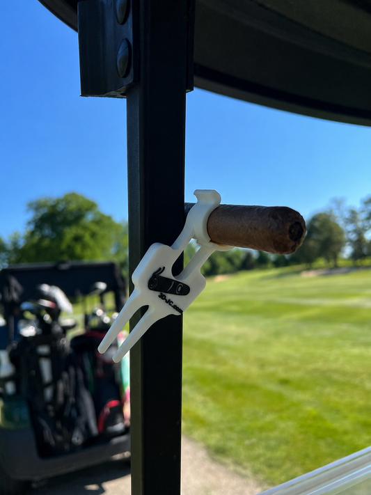 The Cigar Caddy - Magnetic Cigar Clip for the Golf Course
