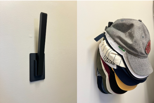 Minimalist Wall-Mounted Hat Rack